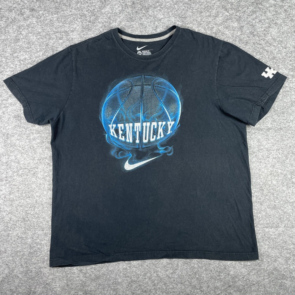Kentucky Wildcats T-Shirt Mens XXL Black Nike Basketball Short Sleeve Tee